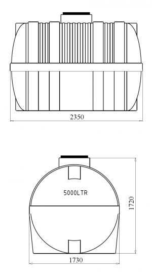 Емкость gor 5000л blue 