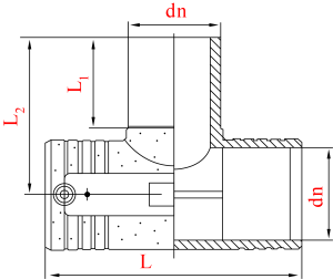 Тройник электросварной равнопроходной D 710X710X710 SDR11 (PN10/PN16) 