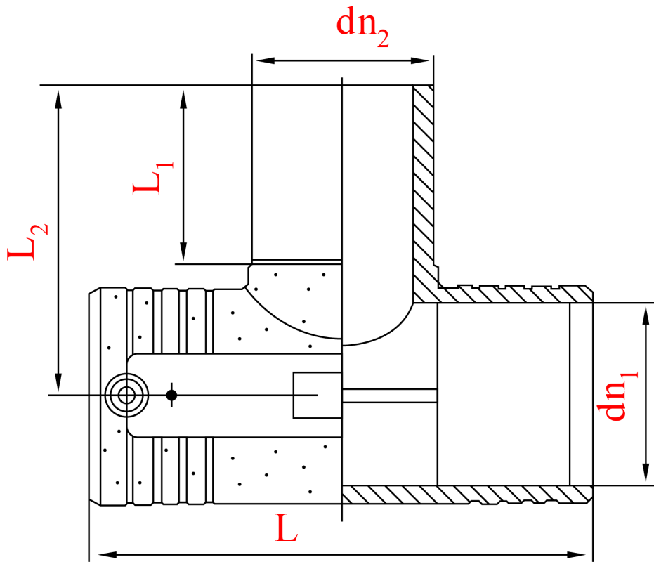 Тройник электросварной равнопроходной D 200X75X200 SDR11 (PN10/PN16)
